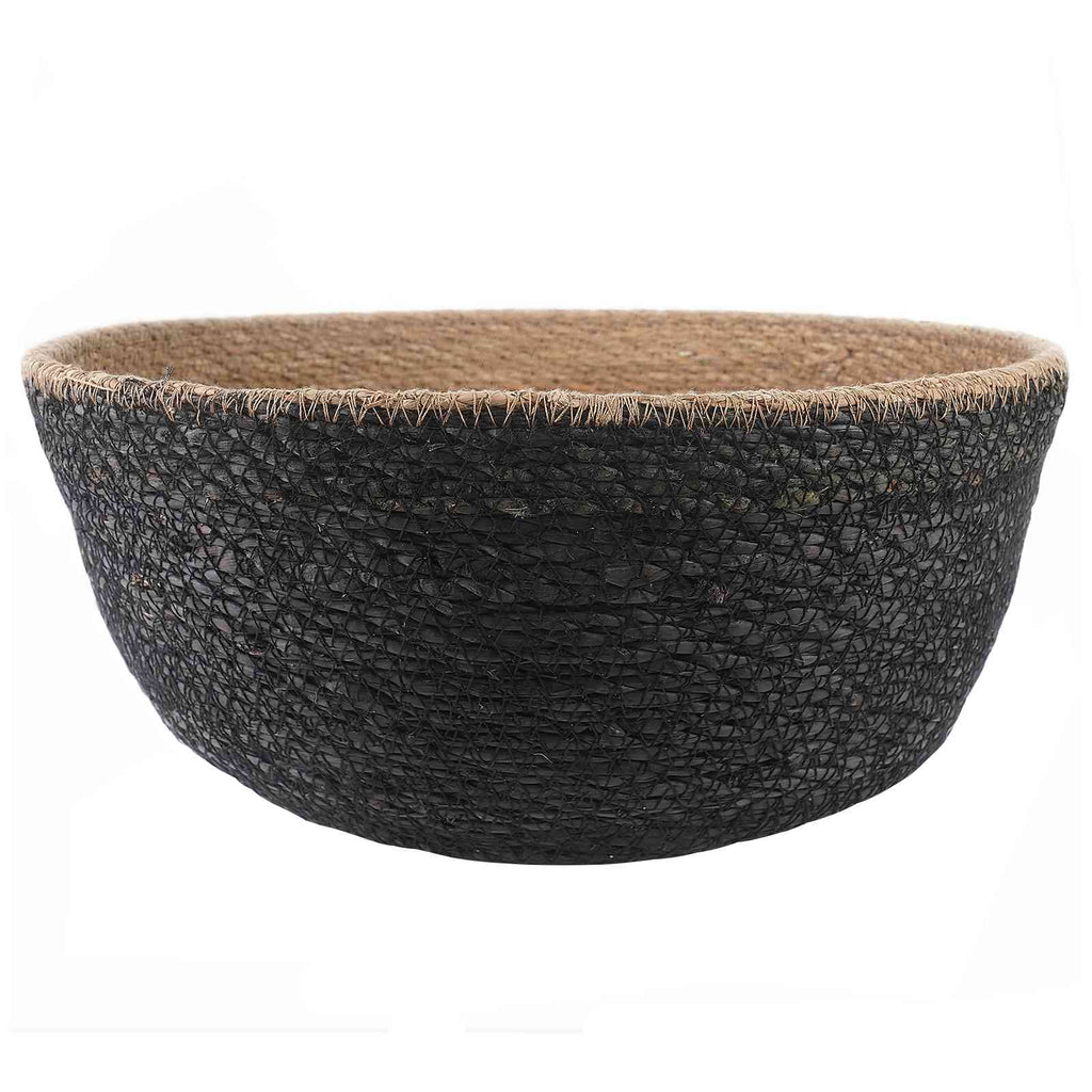 vidaXL Doniczka z uchwytami 2 pcs Czarny Ø 45 x 36 cm