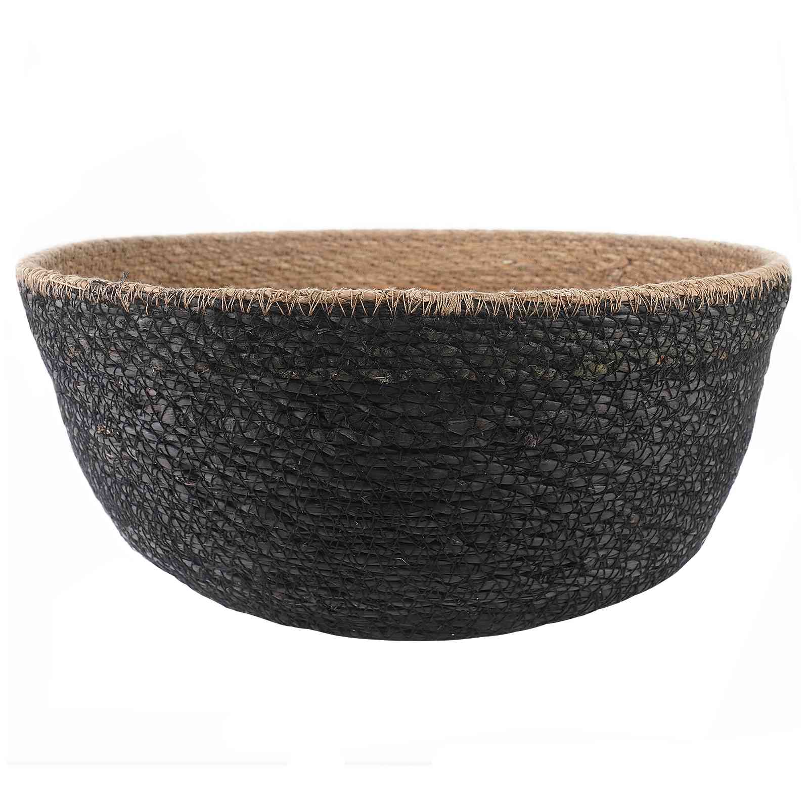 vidaXL Doniczka z uchwytami 2 pcs Czarny Ø 45 x 36 cm