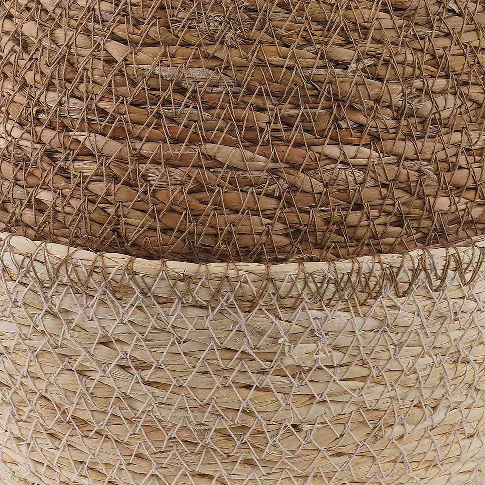 vidaXL Doniczka z uchwytami 2 pcs Biały Ø 22 x 20 cm 100% Trawa morska
