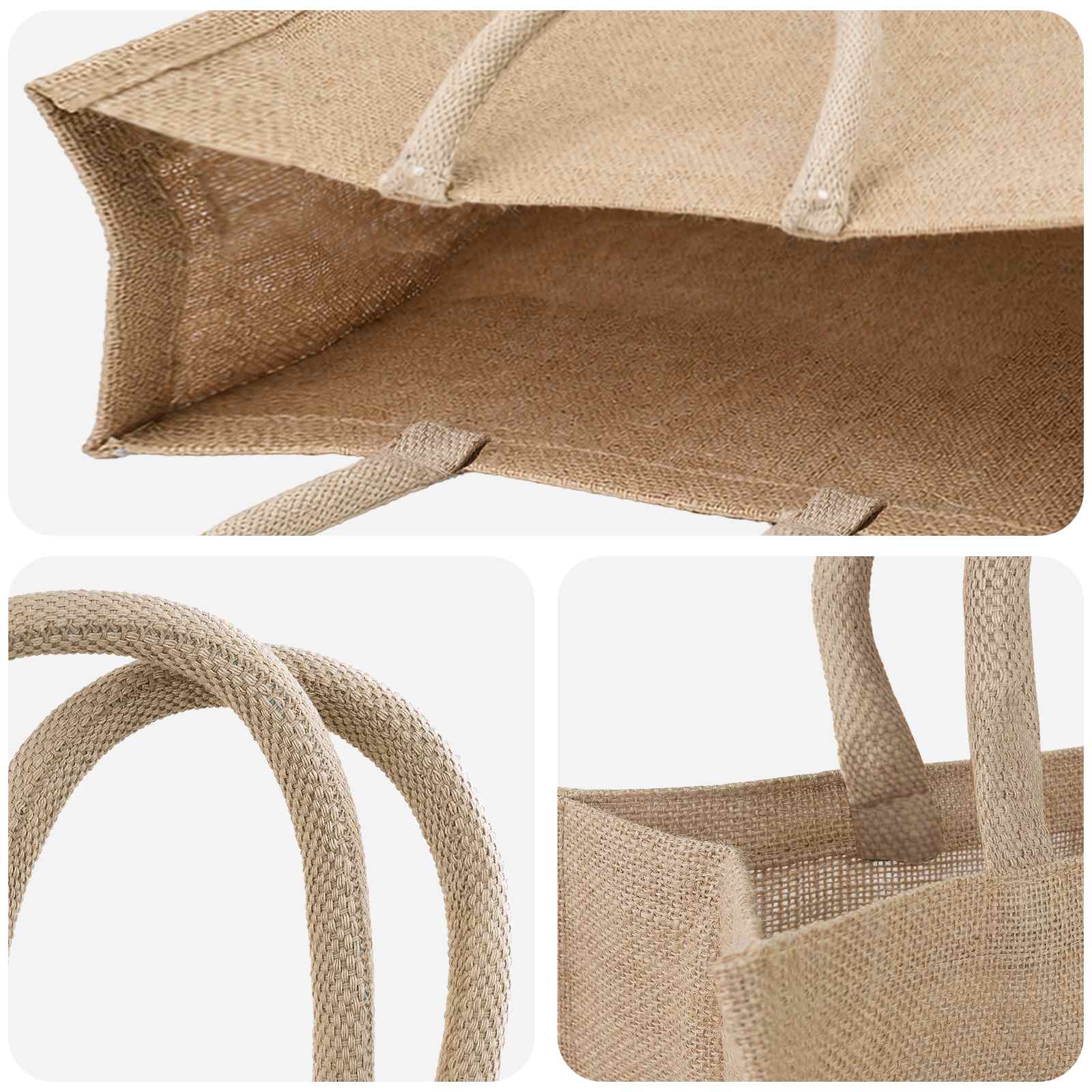 vidaXL Torebki jutowe 10 pcs naturalny 42 x 33 x 19 cm 100% Juta Tossa