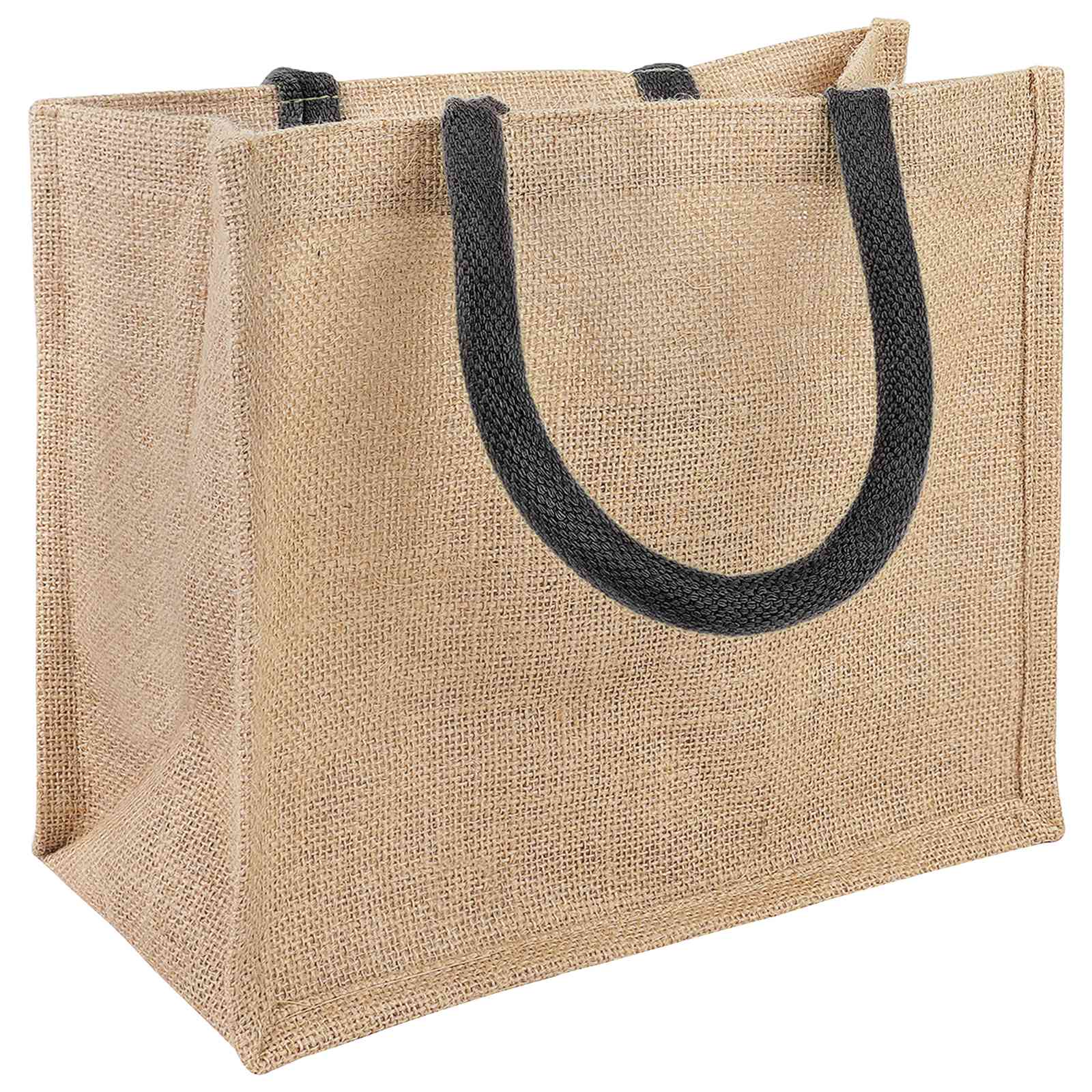 vidaXL Torebki jutowe 10 Naturalny i czarny 26 x 22 x 14 cm