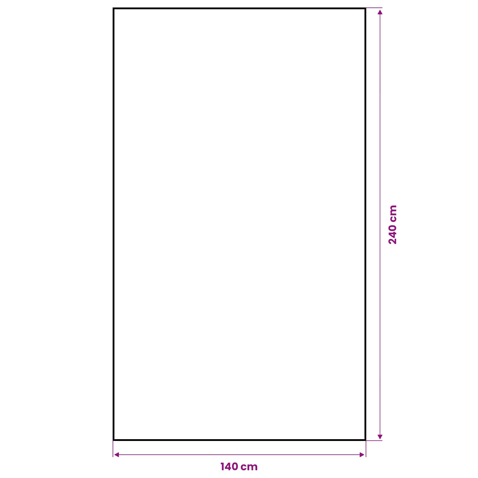 vidaXL Obrus jutowy naturalny 140 x 240 cm 100% Juta Tossa