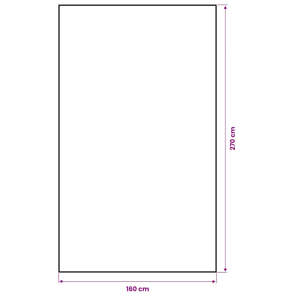 vidaXL Obrus jutowy naturalny 160 x 270 cm 100% Juta Tossa