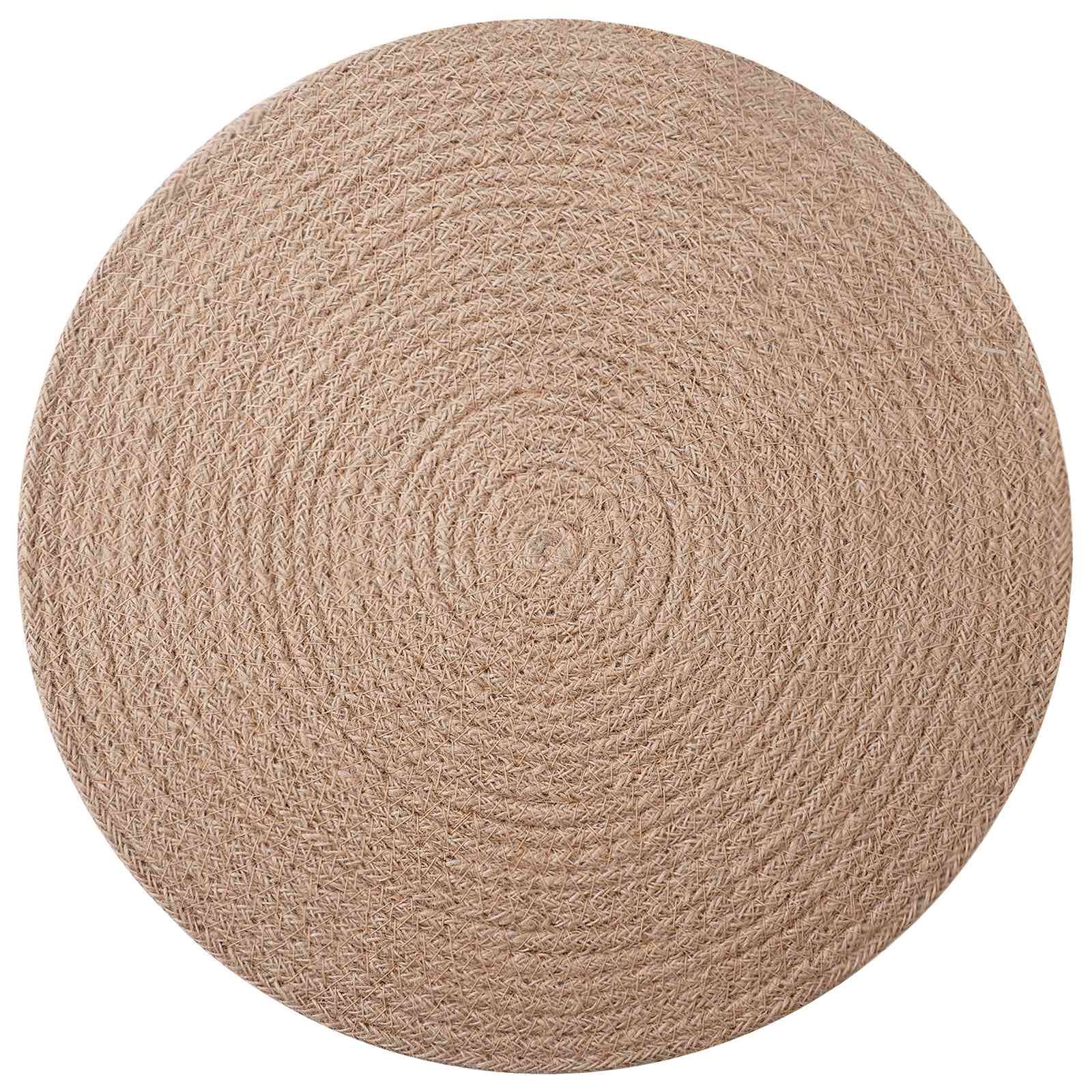 vidaXL Podkładki Jutowe 12 pcs naturalny Ø 30 cm 100% Juta Tossa