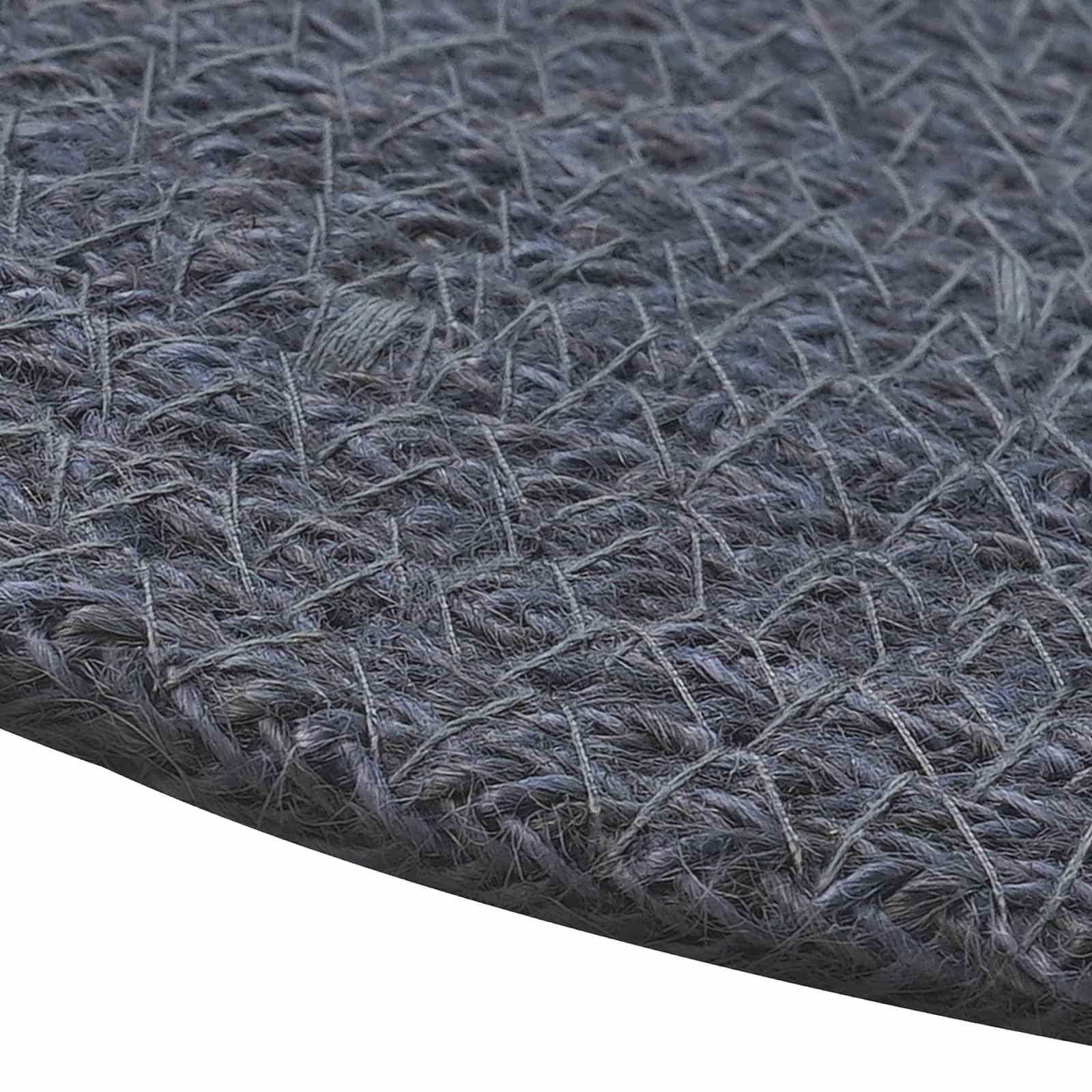 vidaXL Podkładki Jutowe 4 pcs ciemnoszary Ø 30 cm 100% Juta Tossa