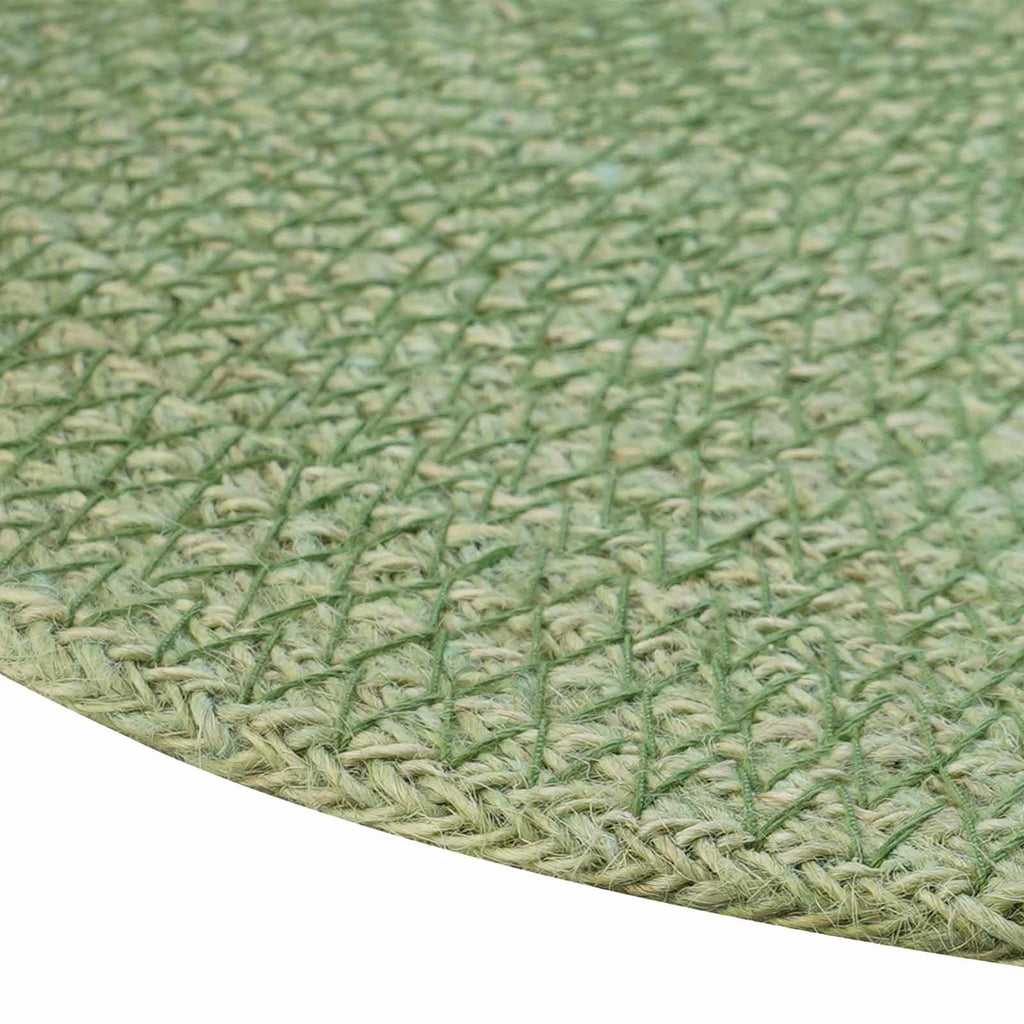 vidaXL Podkładki Jutowe 6 pcs oliwkowa zieleń Ø 30 cm 100% Juta Tossa