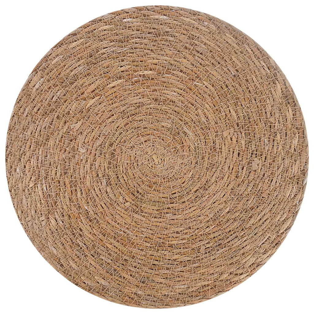 vidaXL Podkładki z trawy morskiej 6 pcs naturalny Ø 30 cm