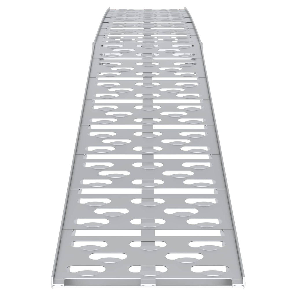 vidaXL Składana rampa motocyklowa 340 kg na rampę 2 pcs Srebrny