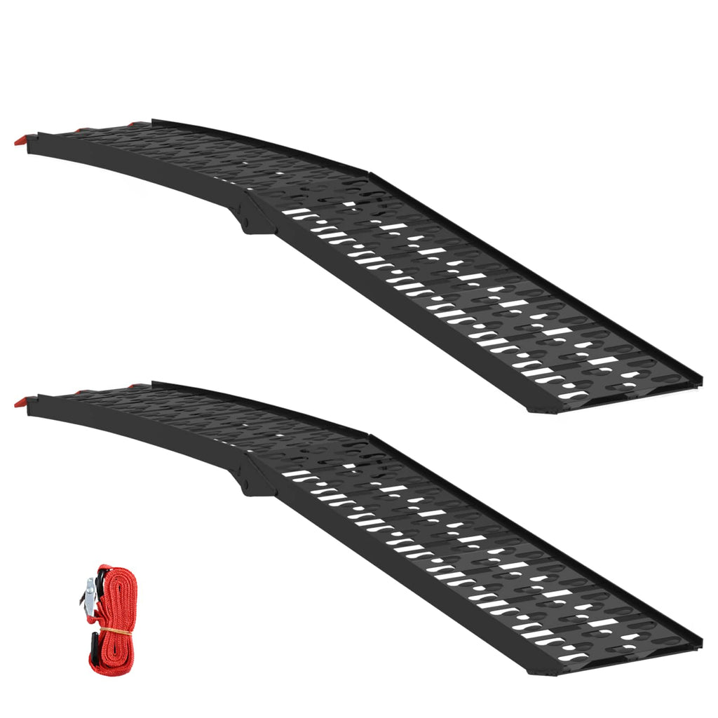 vidaXL Składana rampa motocyklowa 340 kg na rampę 2 pcs Czarny