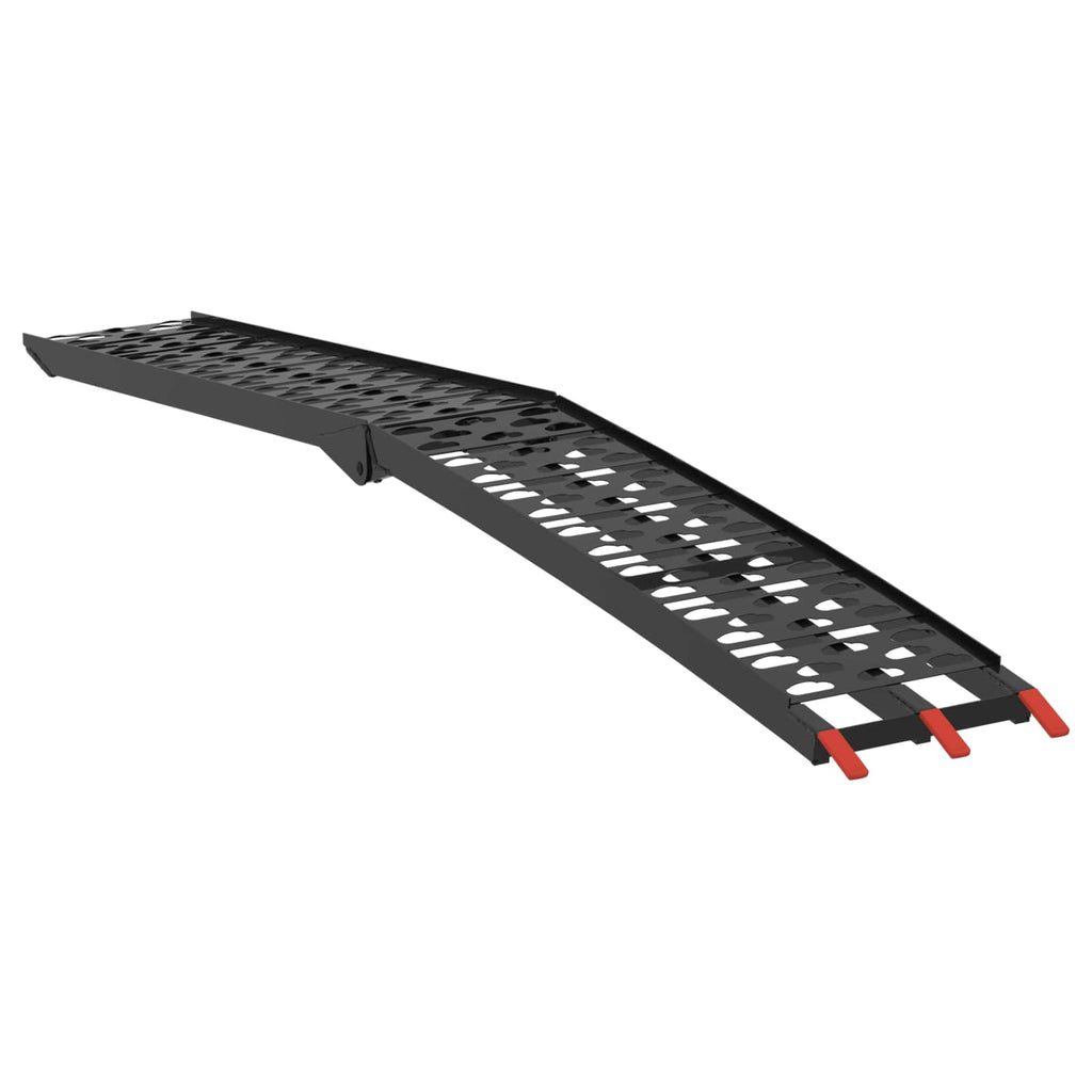 vidaXL Składana rampa motocyklowa 340 kg na rampę 2 pcs Czarny