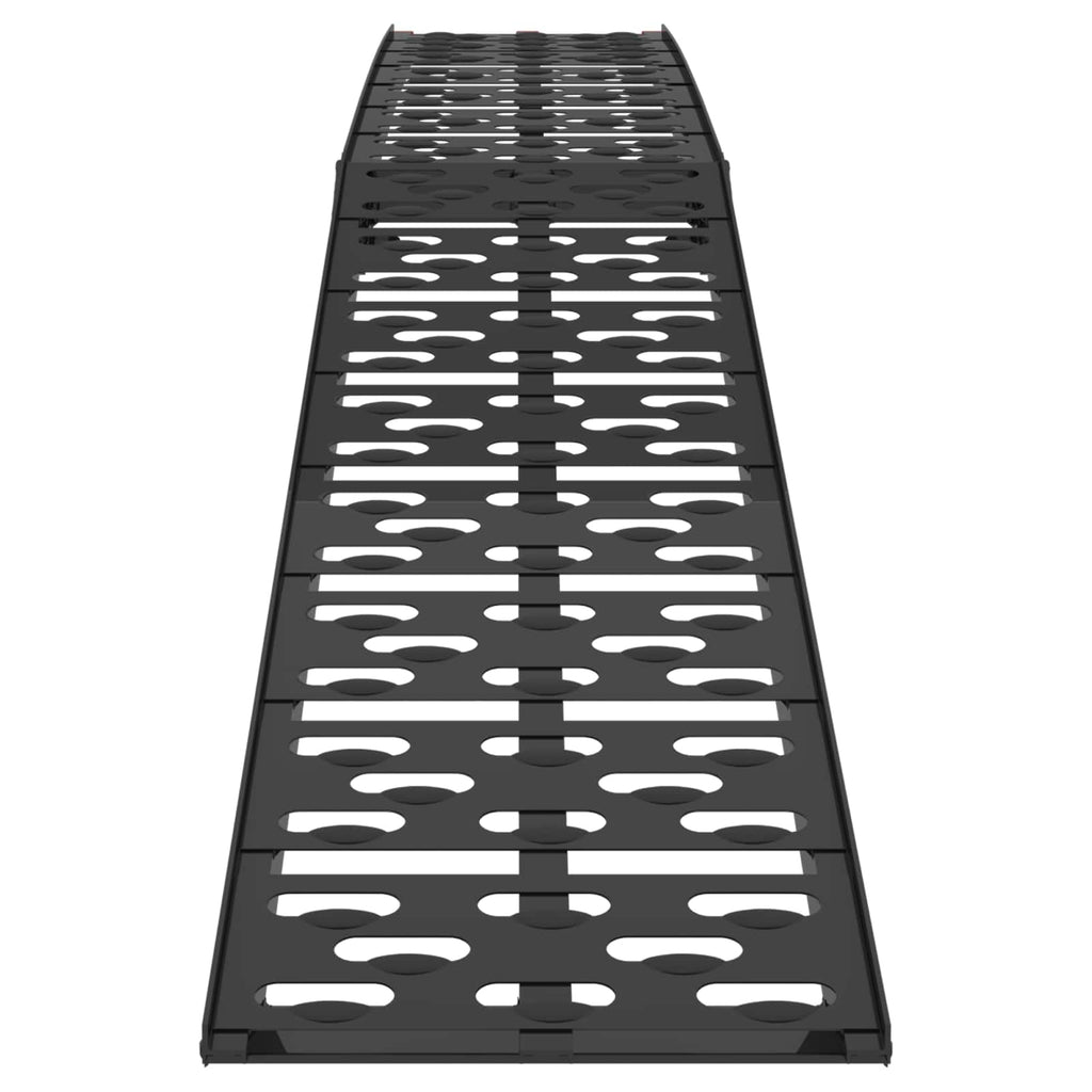 vidaXL Składana rampa motocyklowa 340 kg na rampę 2 pcs Czarny