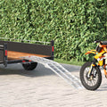 vidaXL Rampa Motocyklowa Srebrny 180 x 28 x 5 cm Aluminium