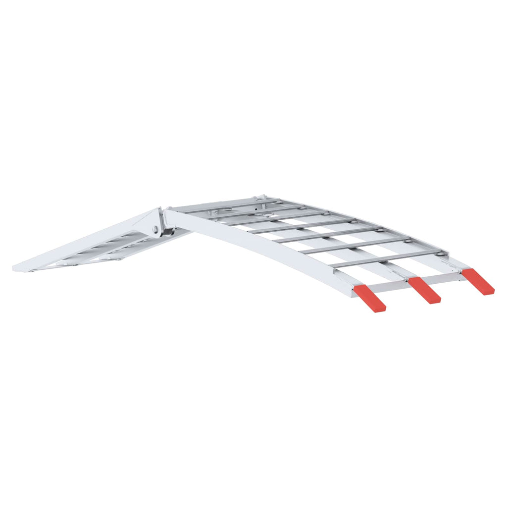 vidaXL Rampa Motocyklowa Srebrny 180 x 28 x 5 cm Aluminium