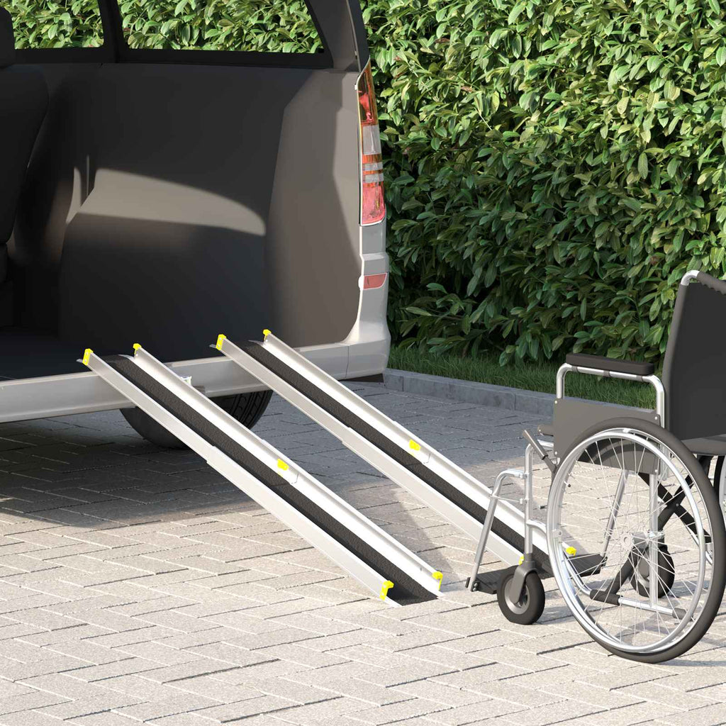 vidaXL Rampy do wózków inwalidzkich 270 kg 2 szt. Czarny