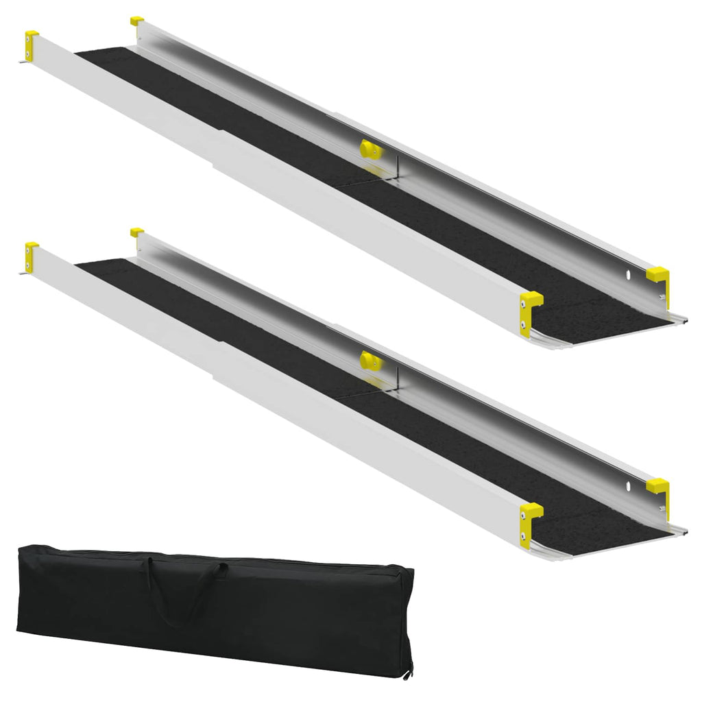 vidaXL Rampy do wózków inwalidzkich 270 kg 2 szt. Czarny
