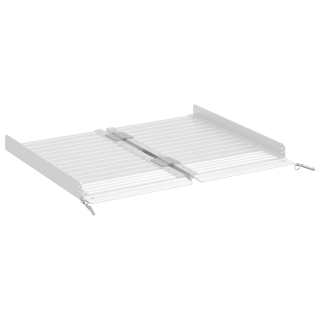 vidaXL Rampa dla wózków inwalidzkich 270 kg Srebrny 62 x 73 x 5 cm