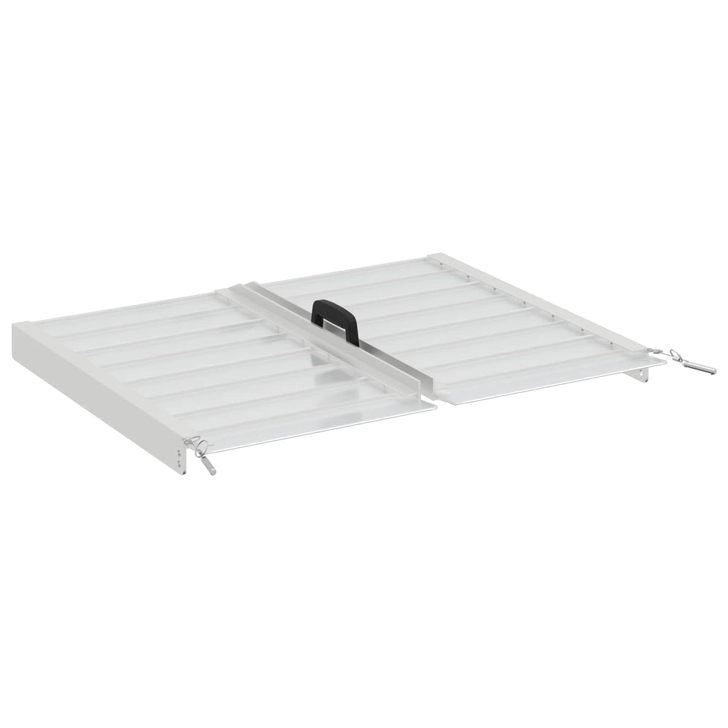 vidaXL Rampa dla wózków inwalidzkich 270 kg Srebrny 62 x 73 x 5 cm