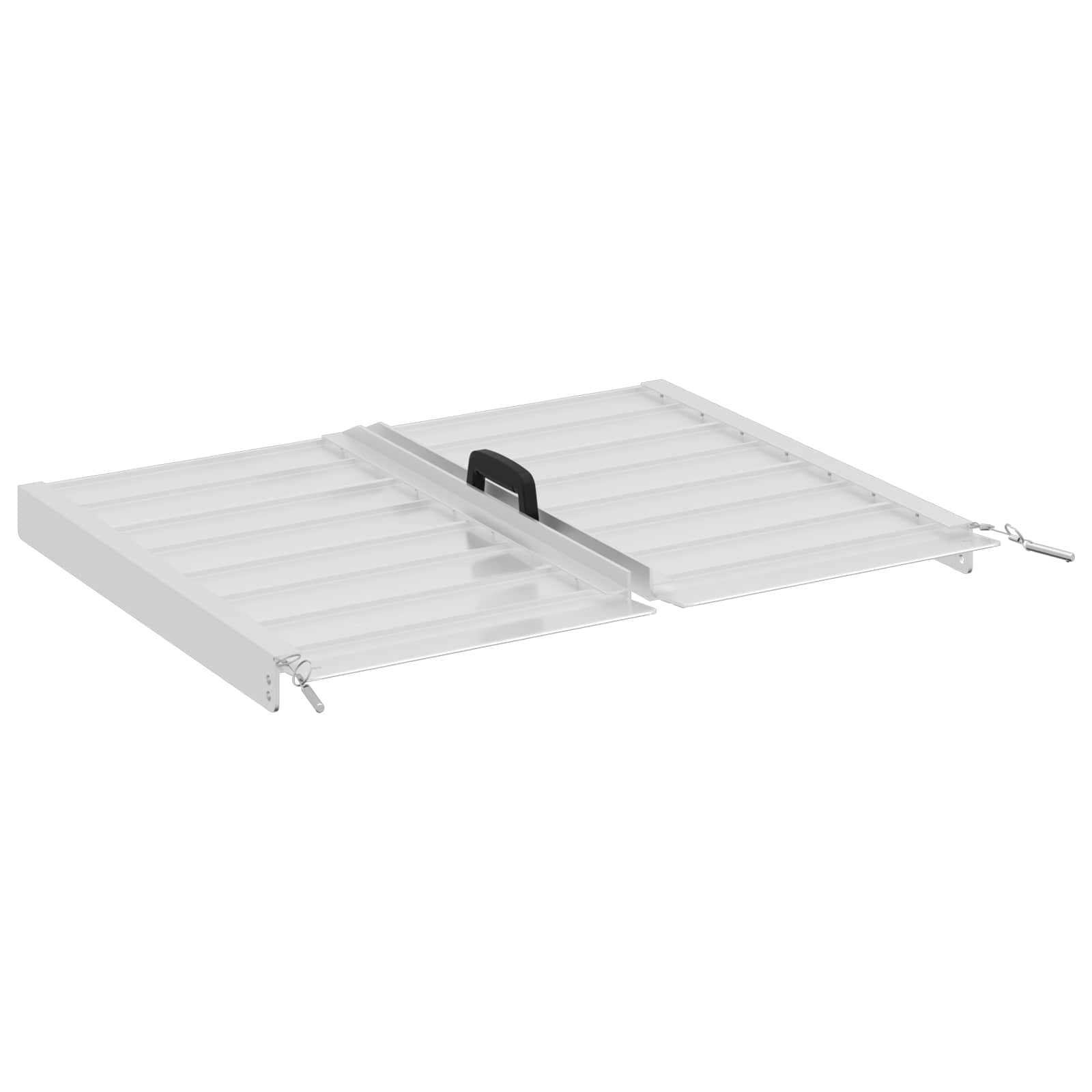 vidaXL Rampa dla wózków inwalidzkich 270 kg Srebrny 62 x 73 x 5 cm