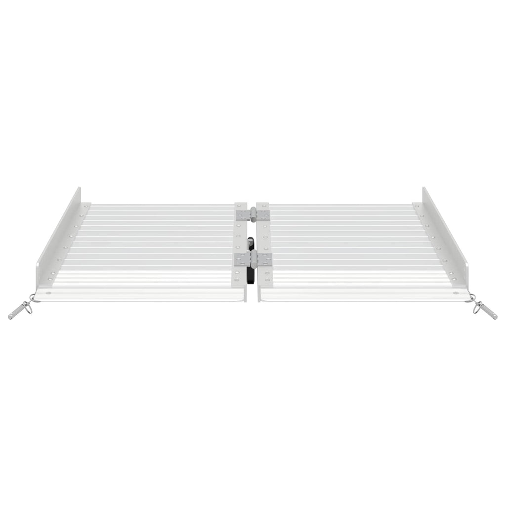 vidaXL Rampa dla wózków inwalidzkich 270 kg Srebrny 62 x 73 x 5 cm