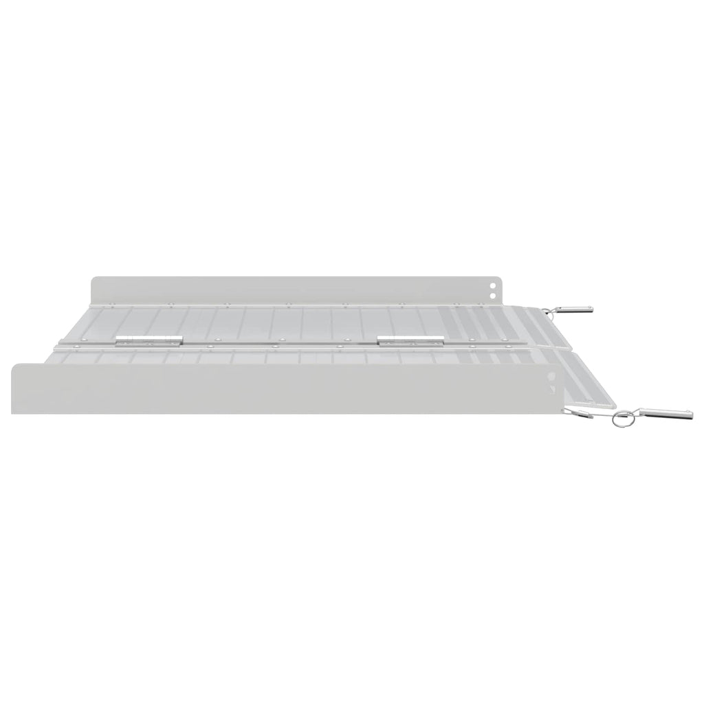 vidaXL Rampa dla wózków inwalidzkich 270 kg Srebrny 62 x 73 x 5 cm