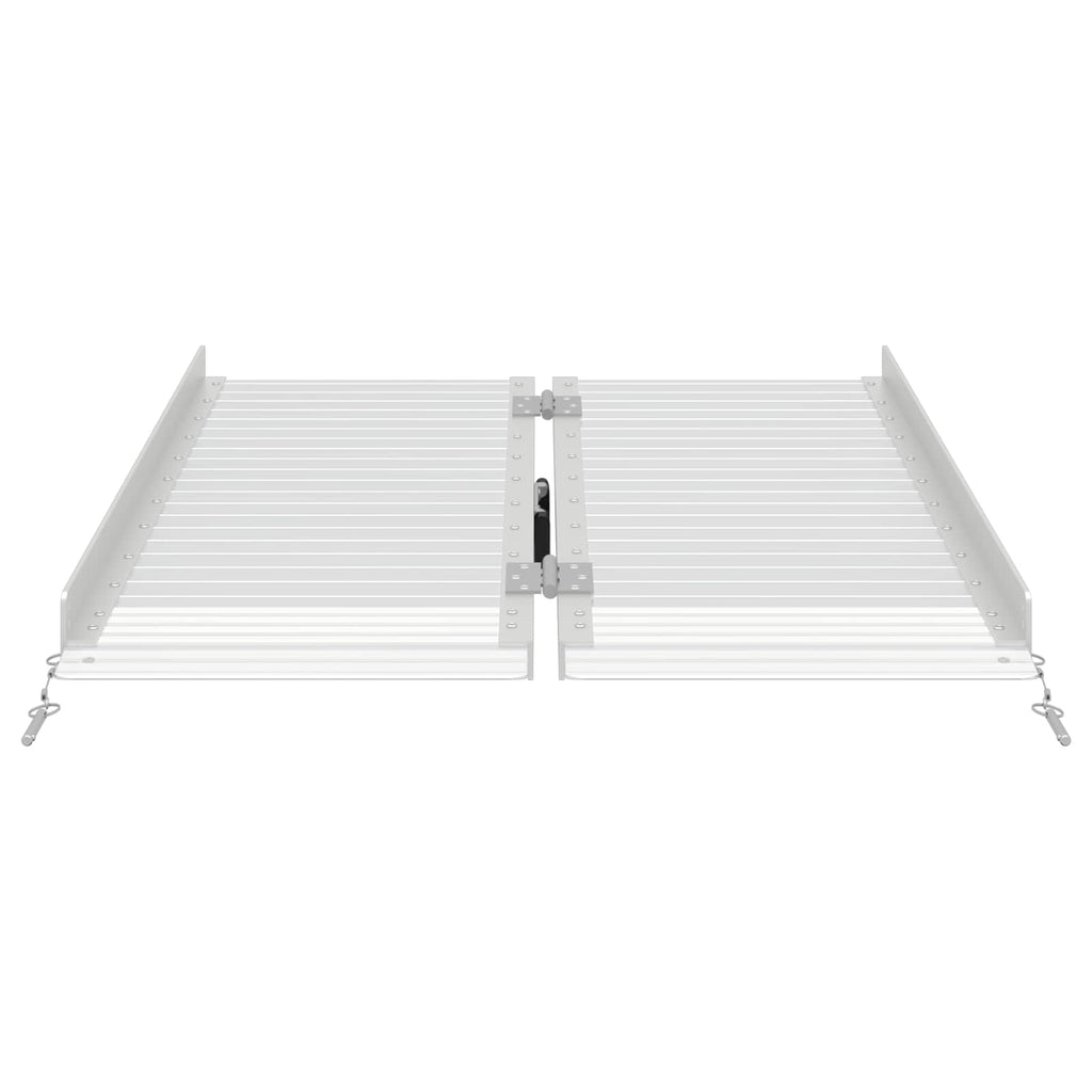 vidaXL Rampa dla wózków inwalidzkich 270 kg Srebrny 270 kg Aluminium
