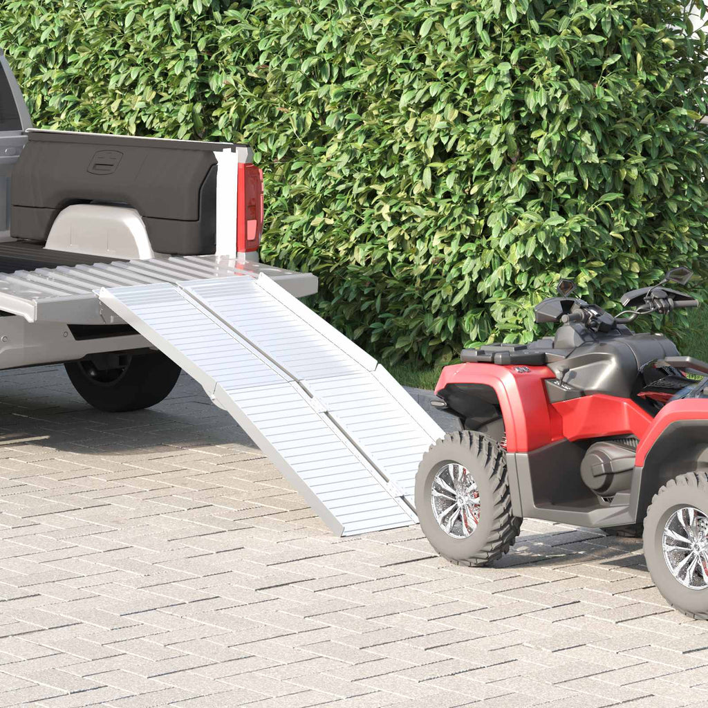 vidaXL Rampa dla wózków inwalidzkich 270 kg Srebrny 270 kg Aluminium