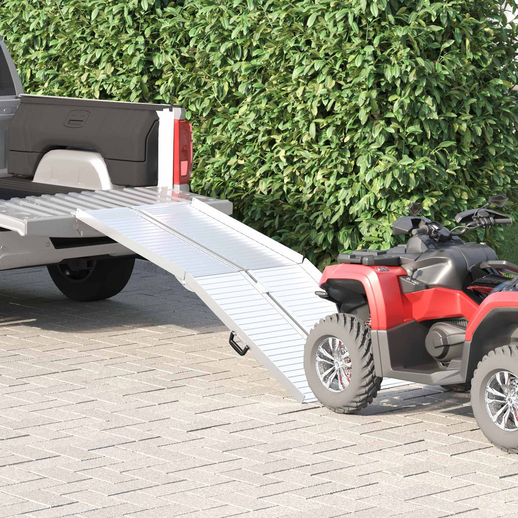 vidaXL Rampa dla wózków inwalidzkich 270 kg Srebrny 270 kg Aluminium