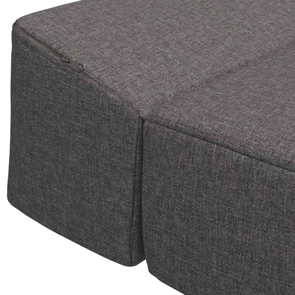 vidaXL Składana Sofa Łóżko jasnoszary 70 x 60 x 63 cm tkanina