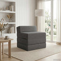 vidaXL Składana Sofa Łóżko jasnoszary 70 x 60 x 63 cm tkanina