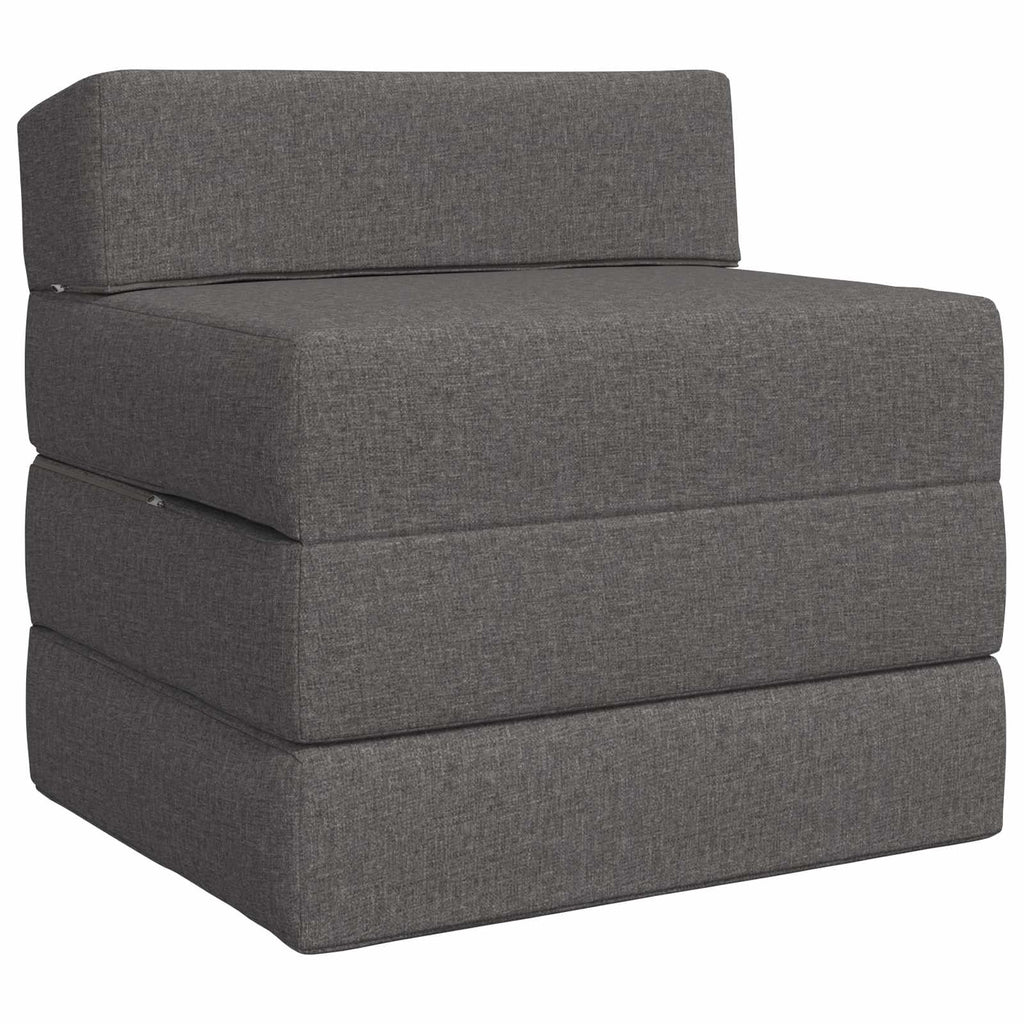 vidaXL Składana Sofa Łóżko jasnoszary 70 x 60 x 63 cm tkanina