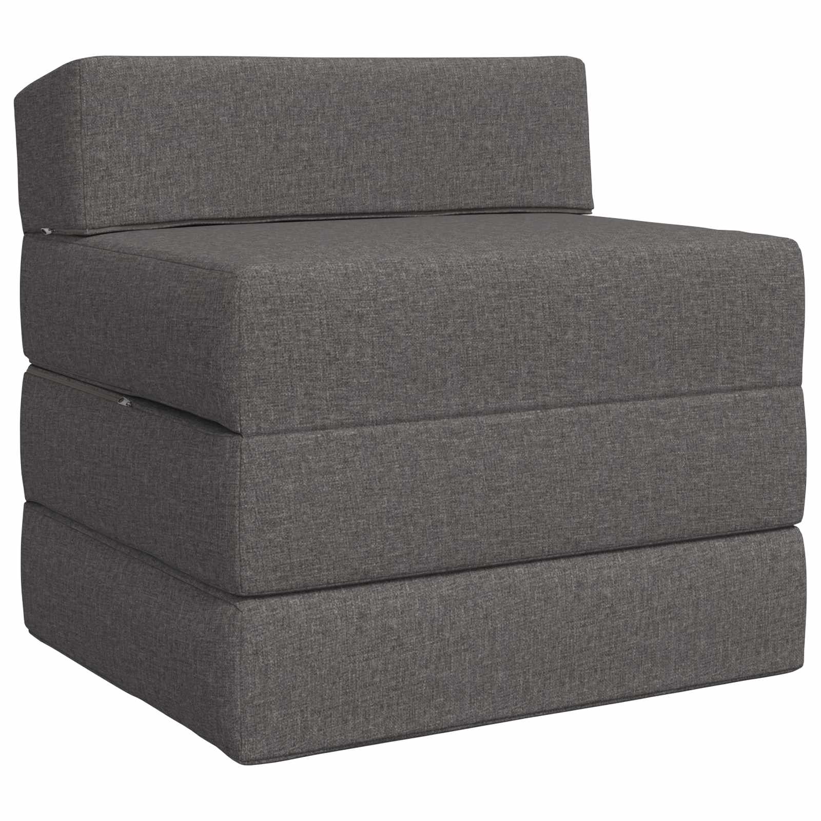 vidaXL Składana Sofa Łóżko jasnoszary 70 x 60 x 63 cm tkanina