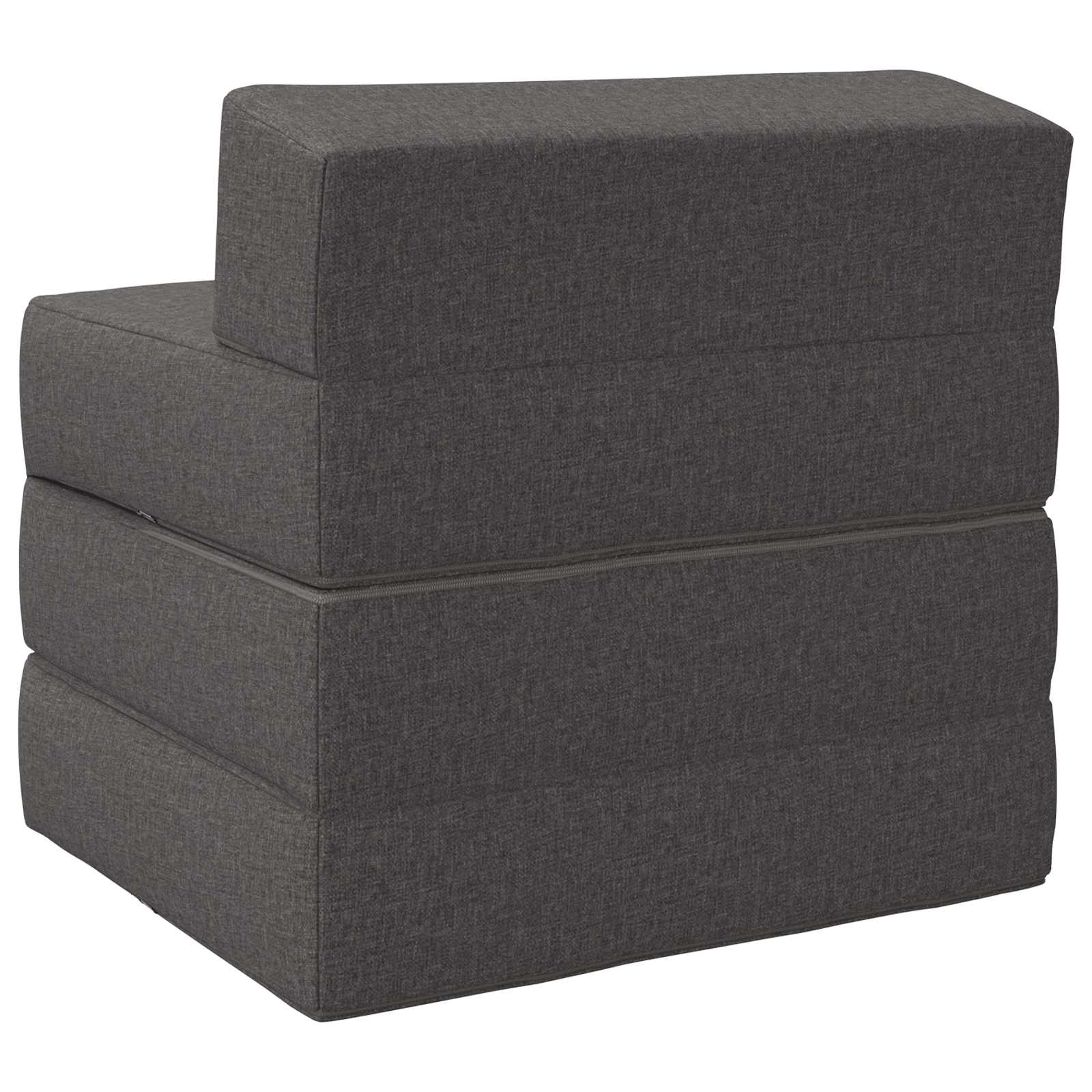 vidaXL Składana Sofa Łóżko jasnoszary 70 x 60 x 63 cm tkanina
