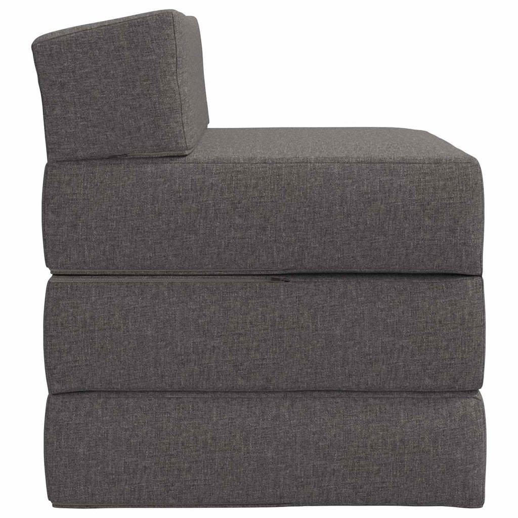vidaXL Składana Sofa Łóżko jasnoszary 70 x 60 x 63 cm tkanina