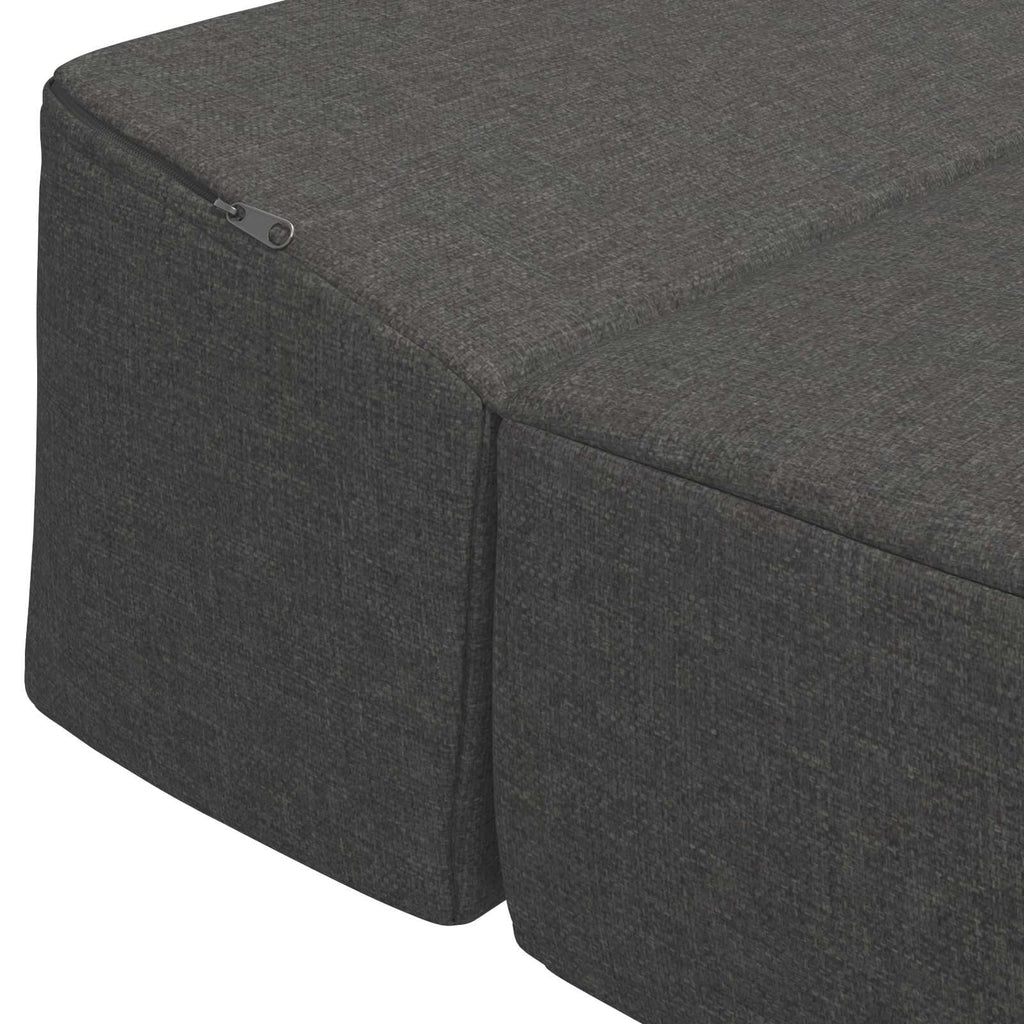 vidaXL Składana Sofa Łóżko ciemnoszary 200 x 70 x 15 cm tkanina
