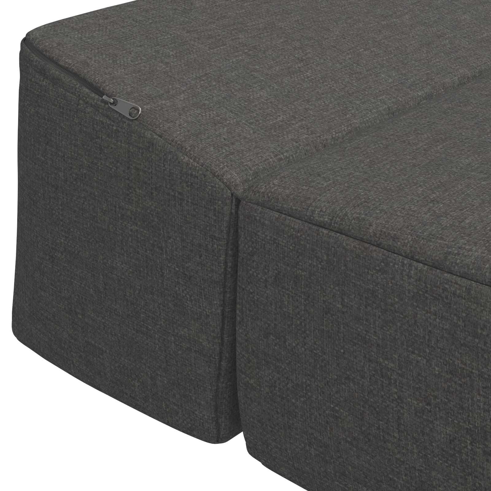 vidaXL Składana Sofa Łóżko ciemnoszary 200 x 70 x 15 cm tkanina