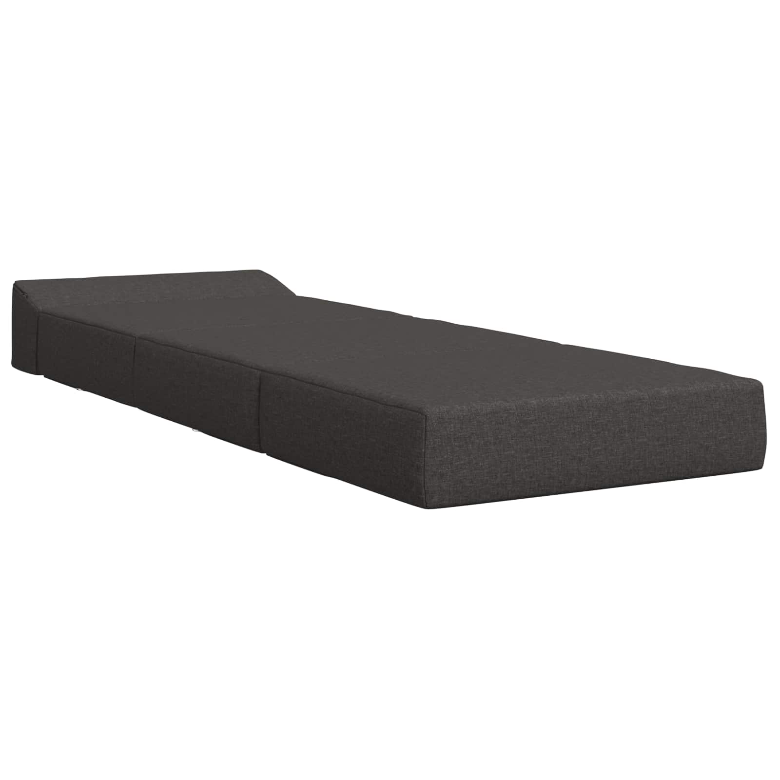 vidaXL Składana Sofa Łóżko ciemnoszary 200 x 70 x 15 cm tkanina