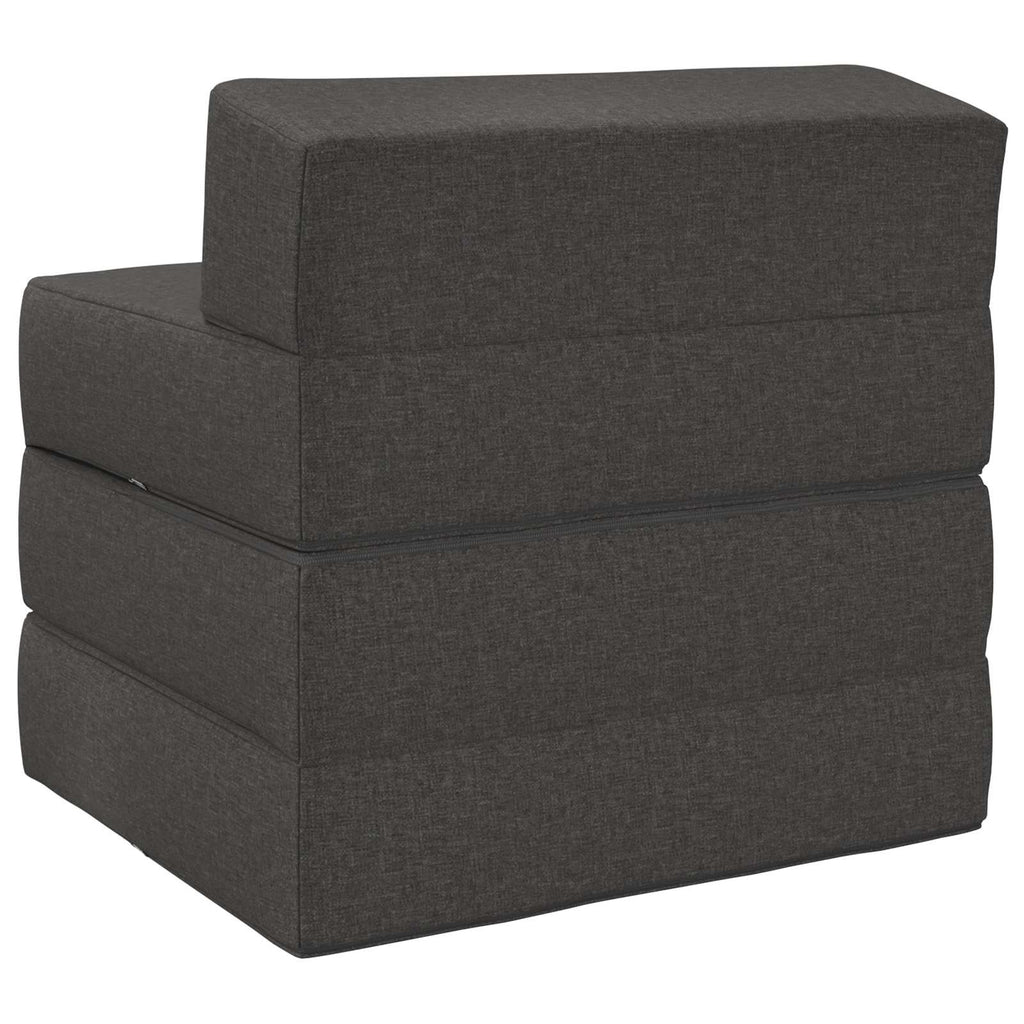 vidaXL Składana Sofa Łóżko ciemnoszary 200 x 70 x 15 cm tkanina