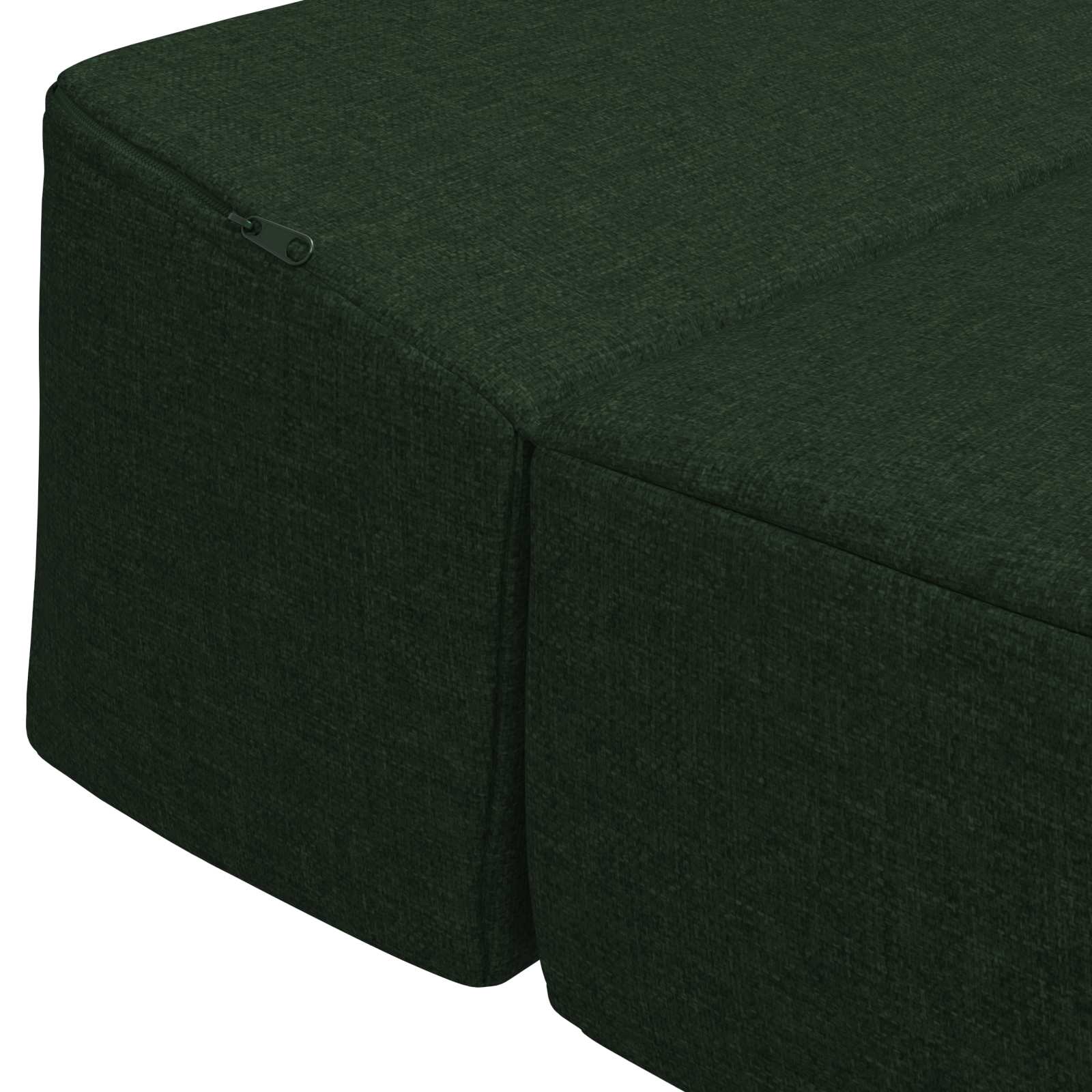 vidaXL Składana Sofa Łóżko Ciemnozielony 200 x 70 x 15 cm tkanina