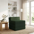 vidaXL Składana Sofa Łóżko Ciemnozielony 200 x 70 x 15 cm tkanina