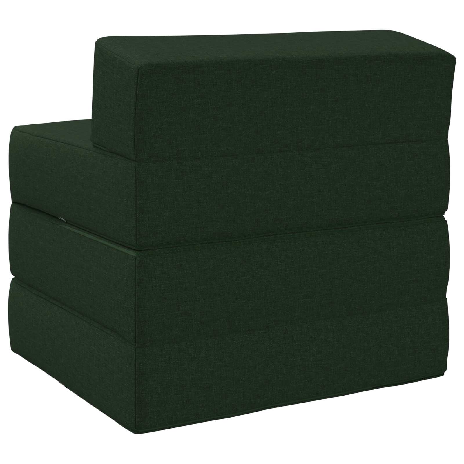 vidaXL Składana Sofa Łóżko Ciemnozielony 200 x 70 x 15 cm tkanina