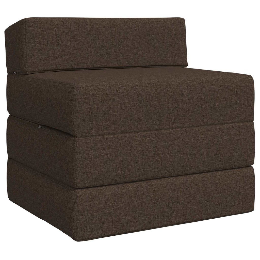 vidaXL Składana Sofa Łóżko Ciemnoszary 200 x 70 x 15 cm tkanina