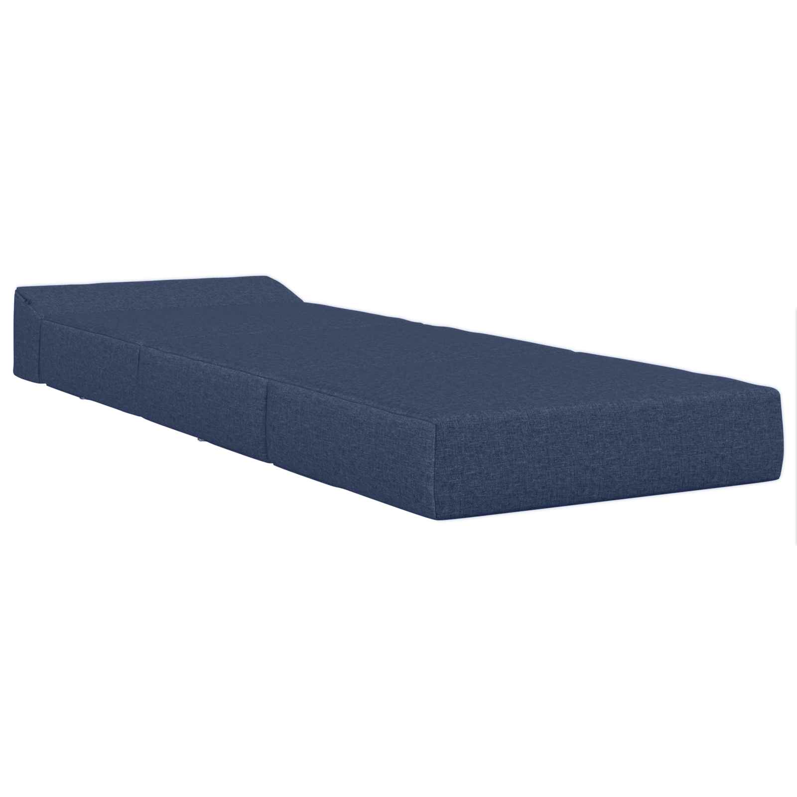 vidaXL Składana Sofa Łóżko niebieski 200 x 70 x 15 cm tkanina