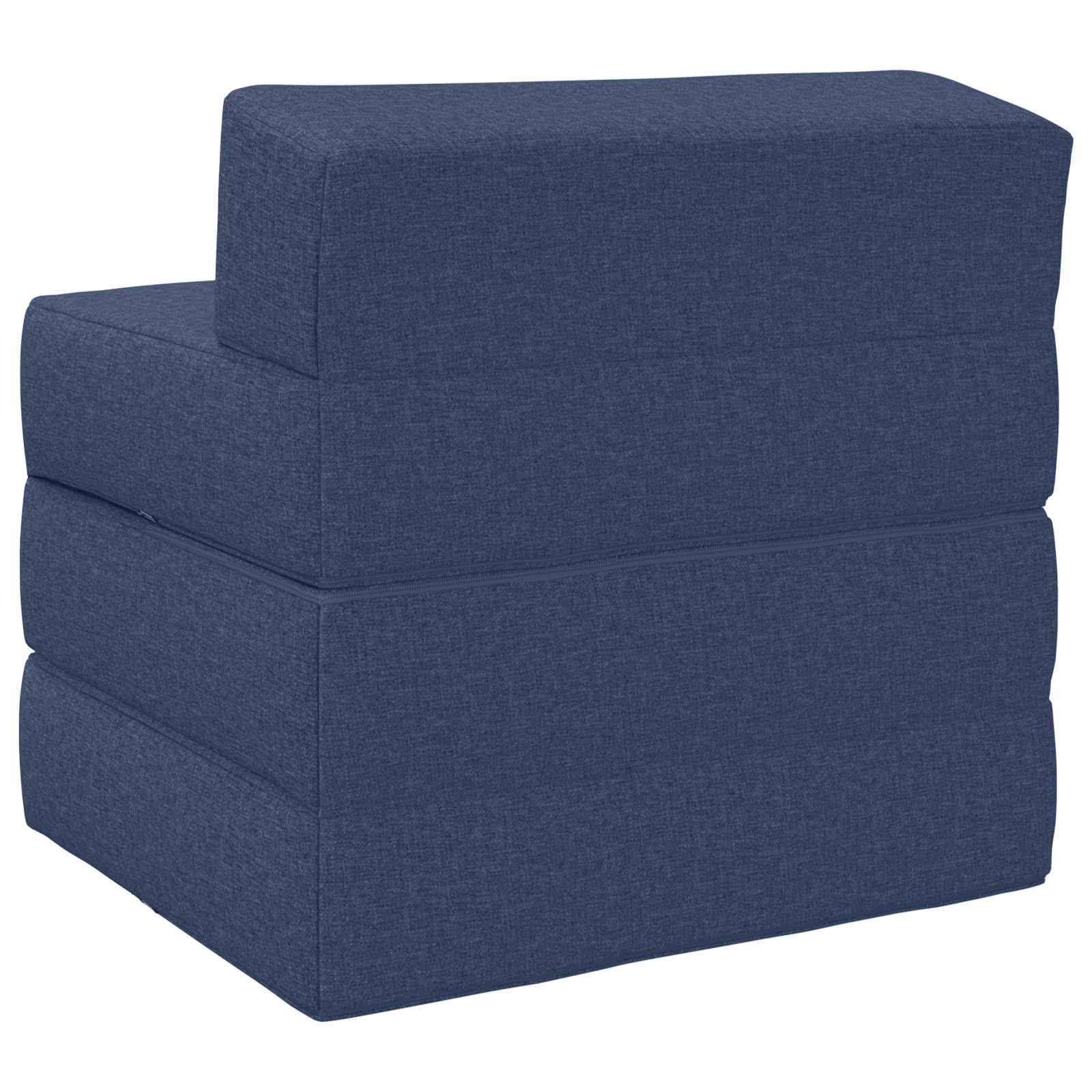 vidaXL Składana Sofa Łóżko niebieski 200 x 70 x 15 cm tkanina