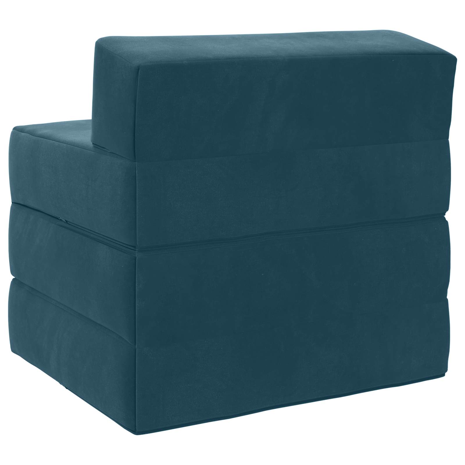 vidaXL Składana Sofa Łóżko niebieski 200 x 70 x 15 cm Welur