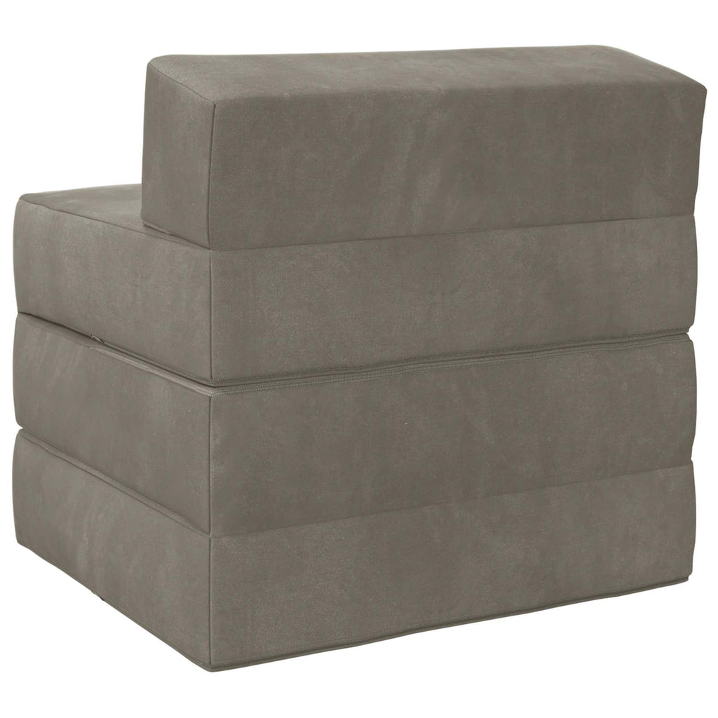 vidaXL Składana Sofa Łóżko jasnoszary 200 x 70 x 15 cm Welur