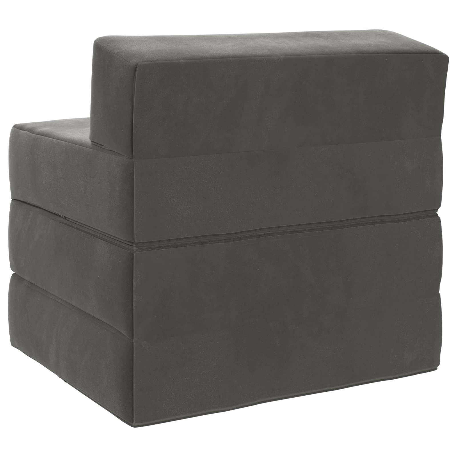 vidaXL Składana Sofa Łóżko ciemnoszary 200 x 70 x 15 cm Welur