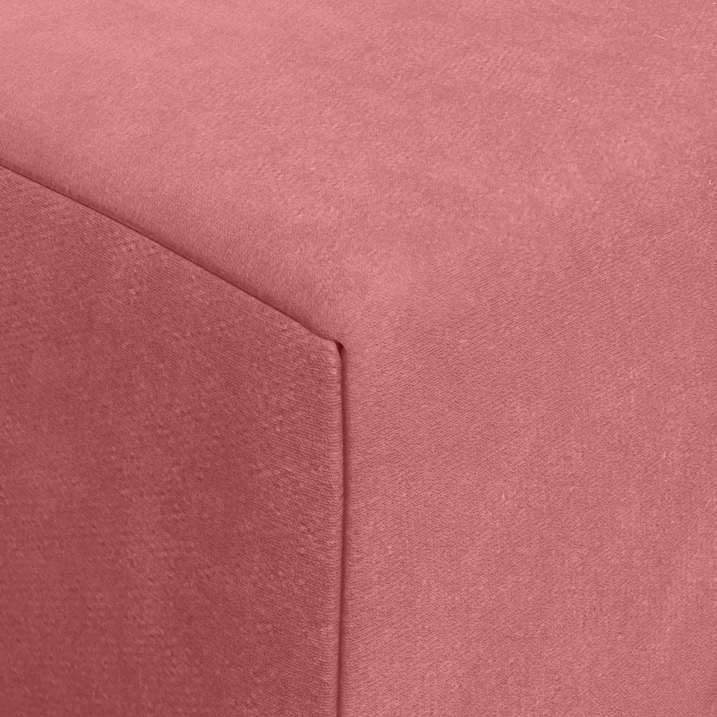 vidaXL Składana Sofa Łóżko różowy 200 x 70 x 15 cm Welur