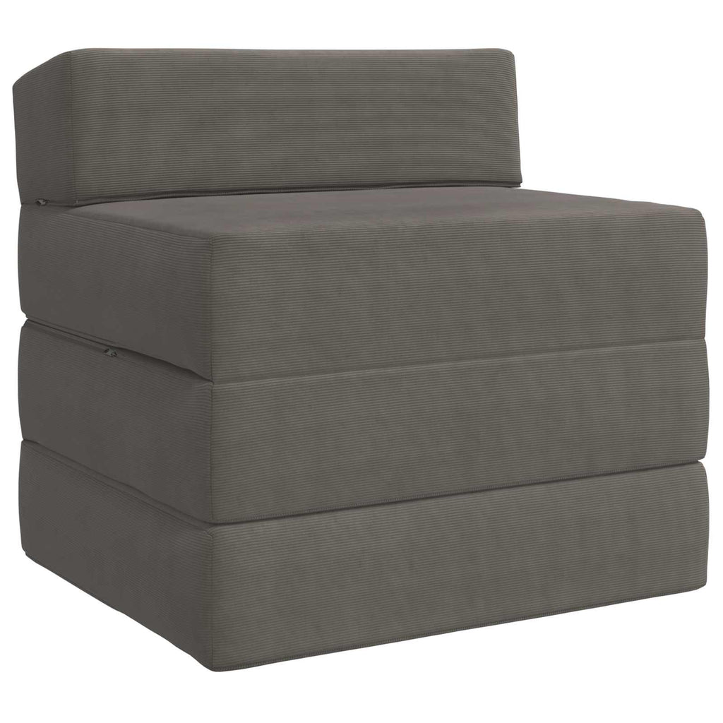 vidaXL Składana Sofa Łóżko jasnoszary 200 x 70 x 15 cm