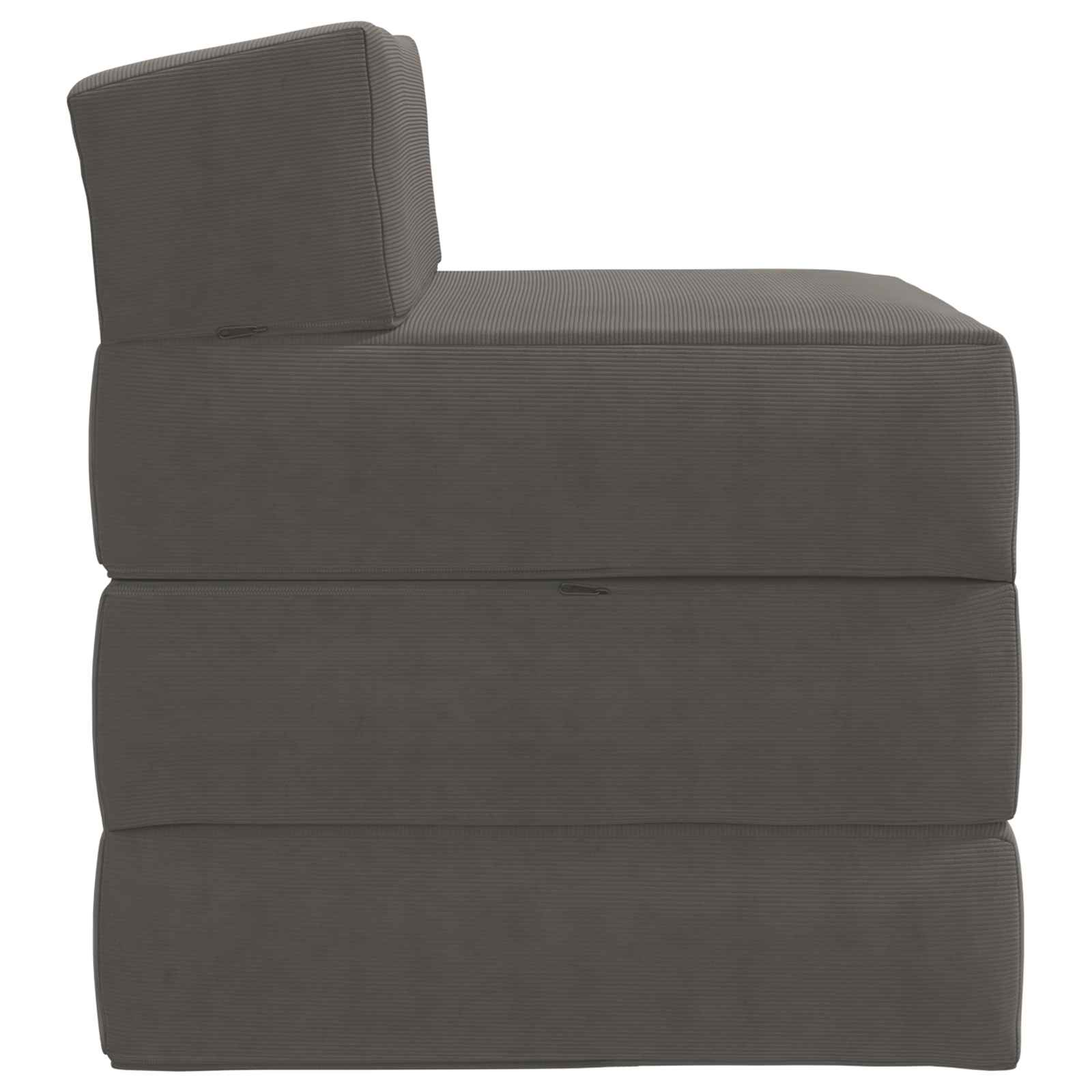 vidaXL Składana Sofa Łóżko jasnoszary 200 x 70 x 15 cm