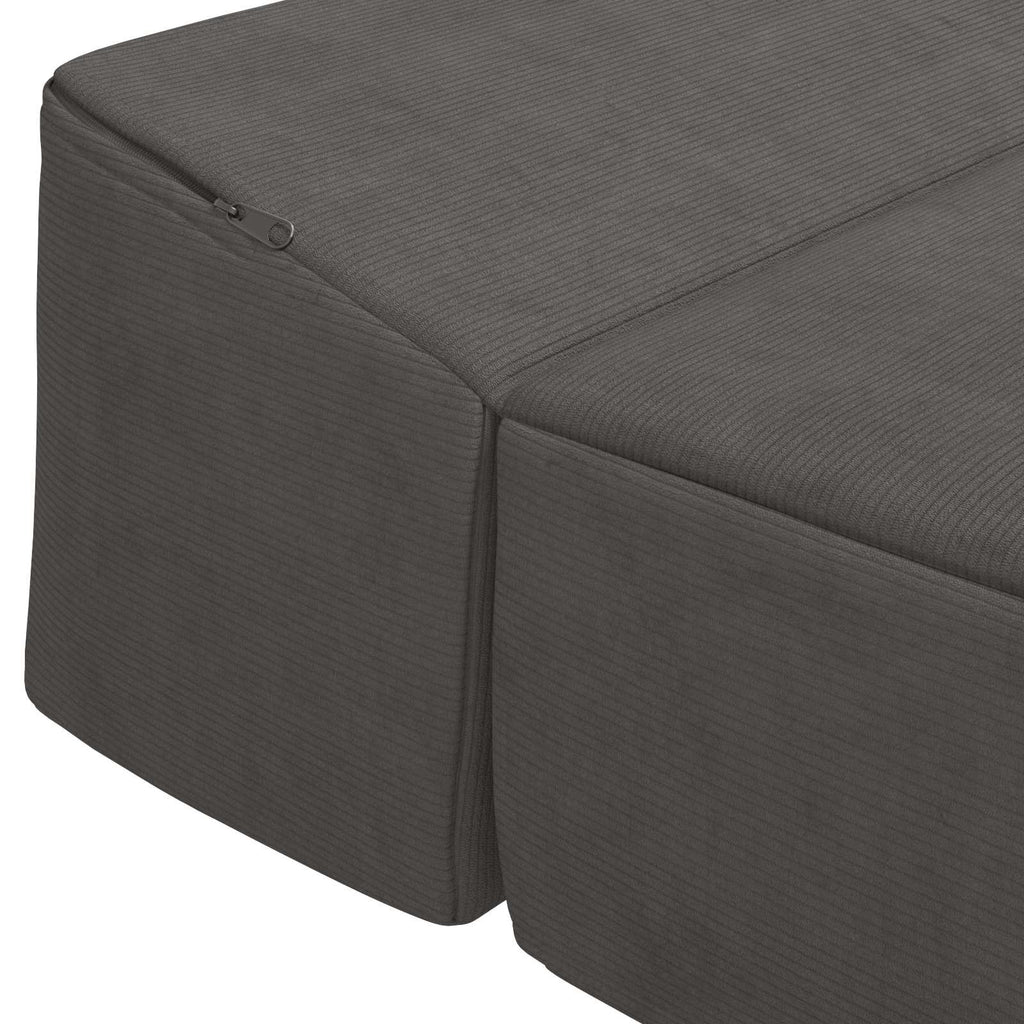 vidaXL Składana Sofa Łóżko ciemnoszary 200 x 70 x 15 cm